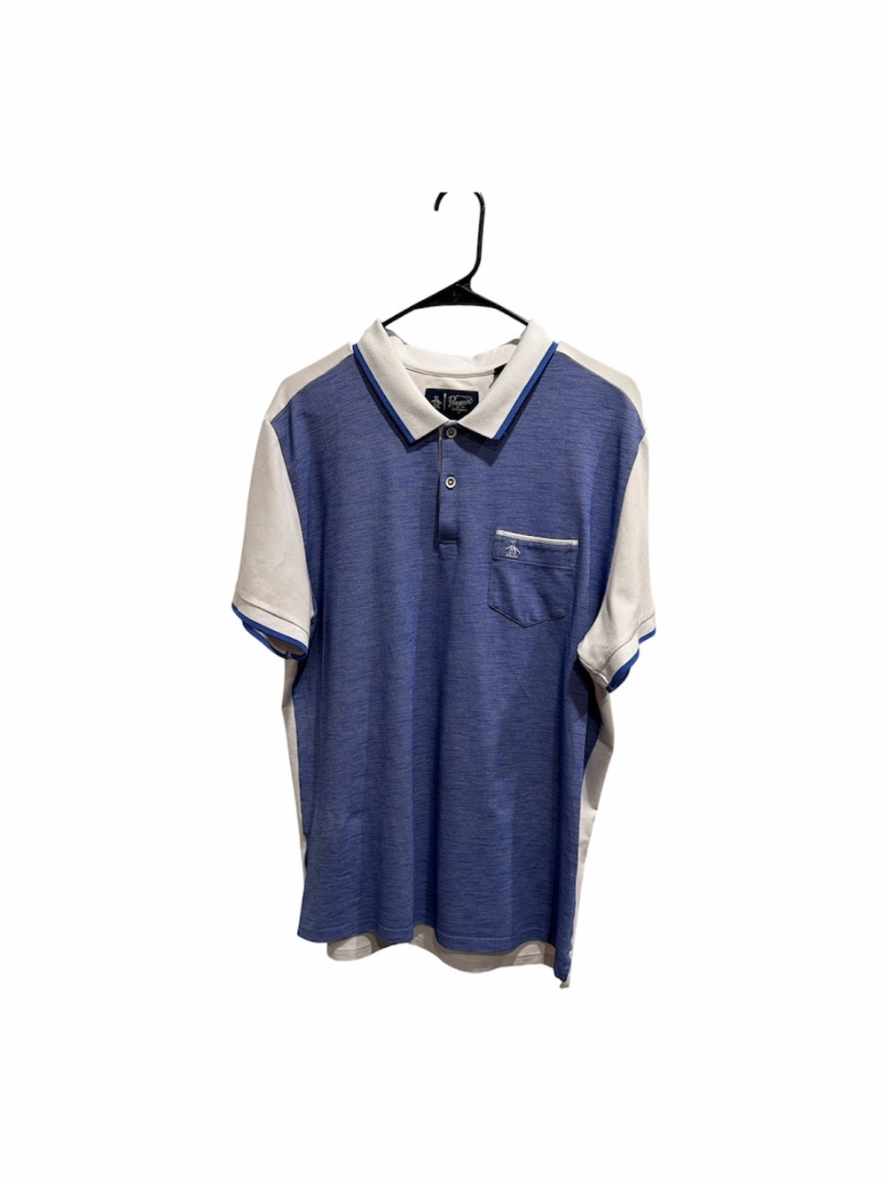 Original Penguin Colorblock Polo Blue White XL